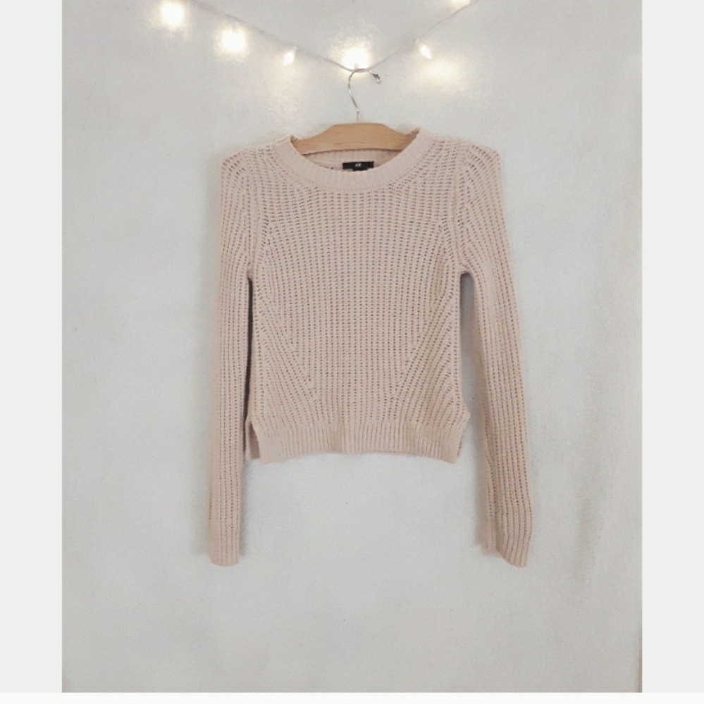 H&M Cream Knit Crewneck Sweater